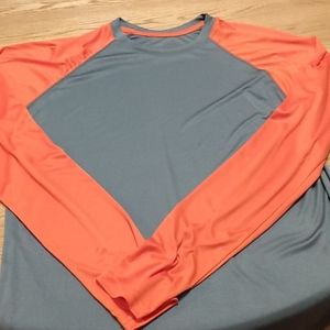Orange and Gray long sleeve tap out shirt
